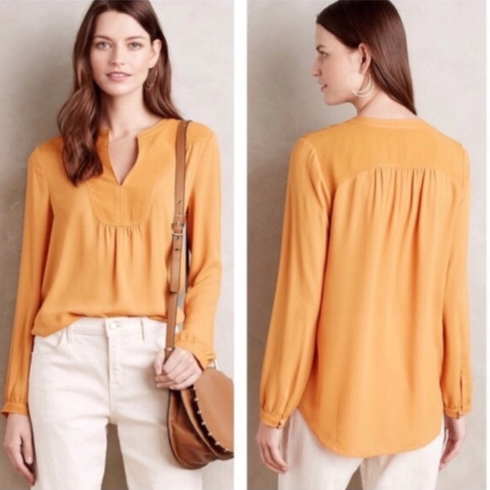 Anthropologie Black Blouse